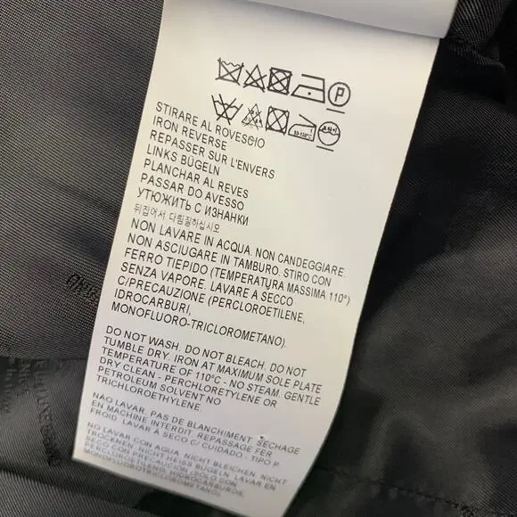 GOLDEN GOOSE Size S Pink Black White Wool Blend Plaid Shawl Lapel Coat - Picture 9 of 9